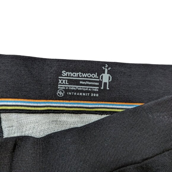 SmartWool Intraknit Thermal Merino 200 Base Layer Bottom Men NWT XXL Blk/White - Picture 7 of 10